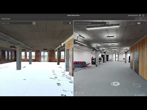 STAGES - Compare view / Split screen / Matterport scans / 3D models & BIM
