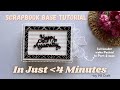 5*7 Inch Landscape Scrapbook Base Tutorial Part- 1 | How To Make A Base Of A Scrapbook | PR Crafts