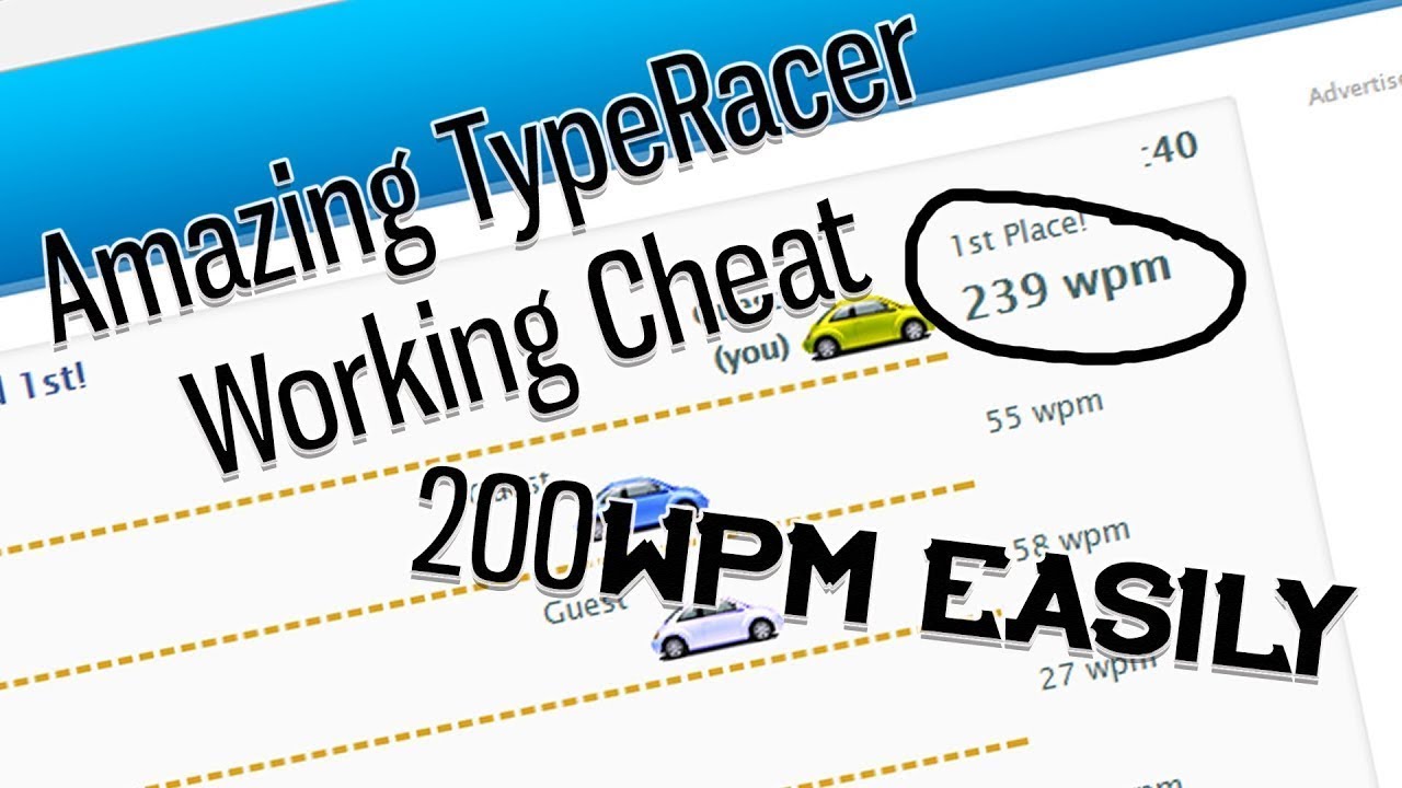 TypeRacer 200+ WPM Hack (Newest Update) - YouTube