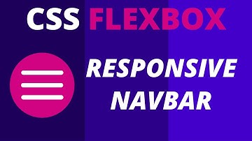 FLEXBOX Responsive Navbar (with Logo) | Navigation Menu Bar with HTML, CSS & JavaScript