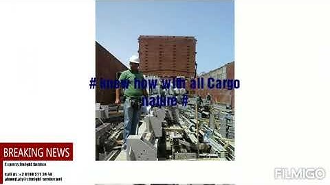 Cargo stuffing and lashing operation.