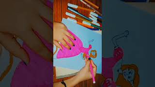 How to make Barbie... #craft  #easy #drawing  #viralvideo #flower #shortvideo  #views #like #vural