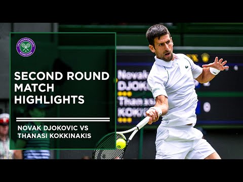 Novak Djokovic vs Thanasi Kokkinakis | Second Round Highlights | Wimbledon 2022