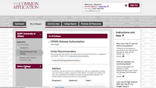 Ask, Invite, Assign - Common Application Recommenders