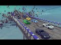 Satisfying Destruction Madness! #5 Feat. Cars on a Destructible Bridge | Besiege