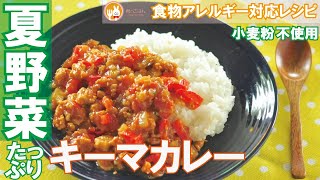 【栄養満点】小麦粉不使用！夏野菜キーマカレー