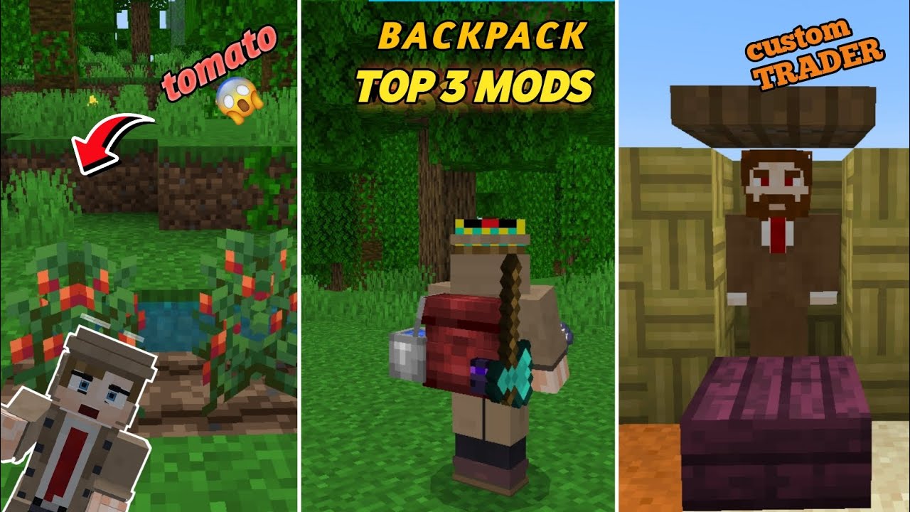 Top 3 Mods For Minecraft || #minecraft #mods
