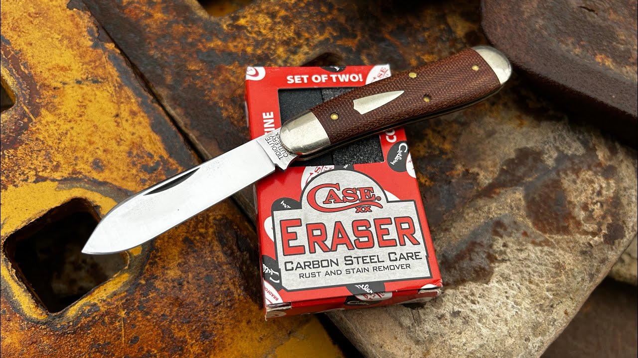 A great way to remove rust spots from your blade: Rust Eraser