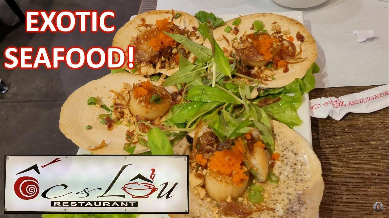 Exotic and amazing seafood (Scallop & Escargot) Oc & Lau restaurant YouTube