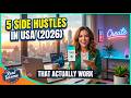 5 Side Hustles That Actually Work in the USA 🇺🇸 (Earn $1000+/Month in 2026)