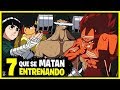 7 PERSONAJES DEL ANIME QUE MAS SE MATAN ENTRENANDO | ANZU361