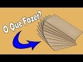 Ideias Lindas, Fáceis e diferentes com PAPELÃO + ADESIVO PLASTCOVER