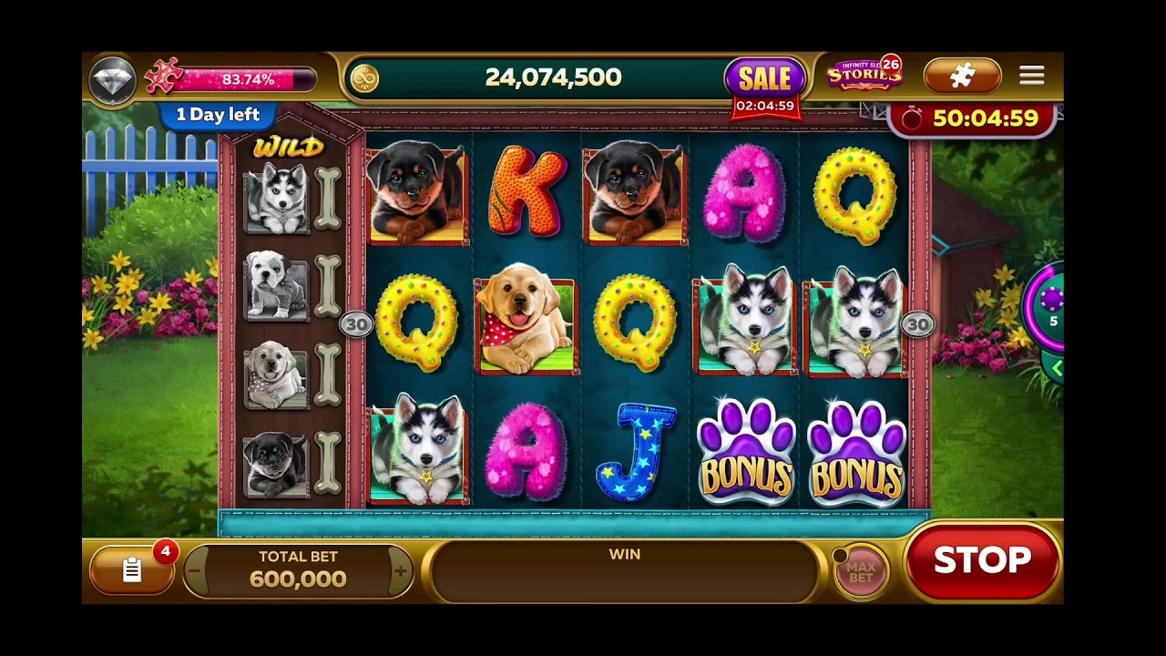 INFINITY SLOTS/🐶 Sweet PUPPIES Slot🐶 Play With ONE-TIME PASS💖 - YouTube