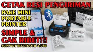 MT-300VL - CETAK RESI PENGIRIMAN DARI ANDROID PAKAI MINI PORTABLE LABEL PRINTER