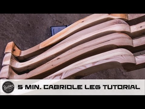 Woodworking Curved Cabriole Style Dining Table Leg Walkthrough