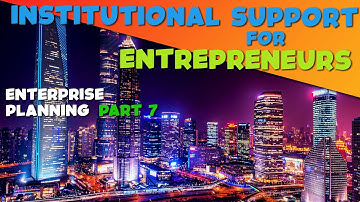 Entrepreneur Supporting Institutions in India - Kerala VHSE - Entrepreneurship Development - Unit 2