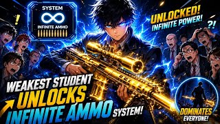 😱 The Weakest Student Unlocked the INFINITE AMMO SYSTEM! Everyone Regretted Bullying Him! 🔥