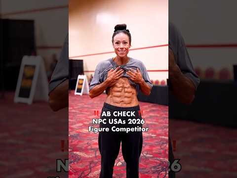 AB Check NPC USAs 2026 Figure Competitor 😱🔥 #abs # #motivationalvideo
