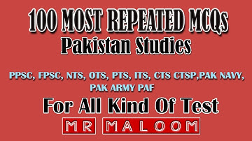 Solved Question Educational Videos | Pakistan Studies Part 1st MCQs CSS FPSC PPSC NTS PTS all Exams
