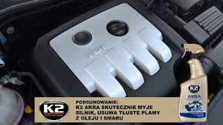 Очищувач двигуна та підкапотного простору K2 AKRA Perfect 750 мл — безпечне очищення від мастил та б