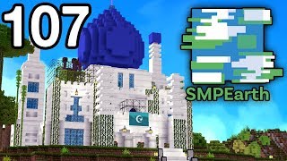 Minecraft SMP Earth 107 - Building a sumo arena