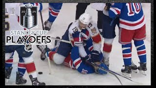 Carter Verhaeghe Causes Scrum After Rangers Goal