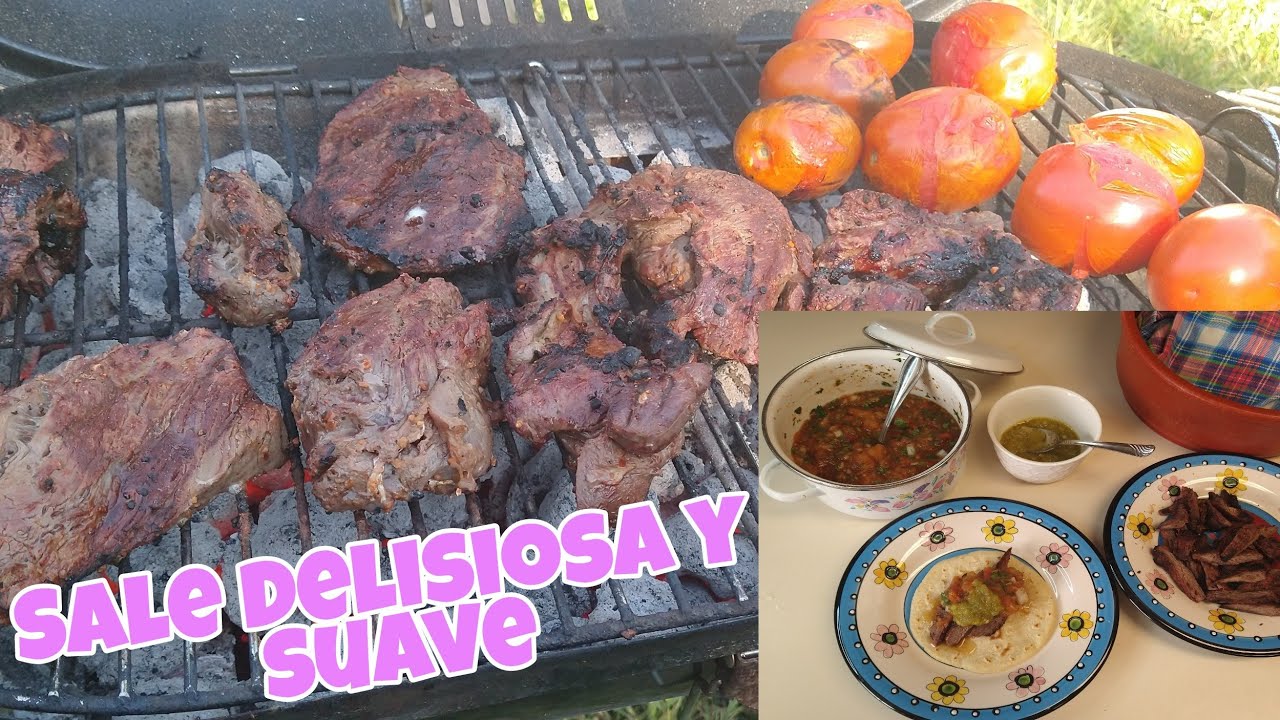 Pierna de venado al carbón.