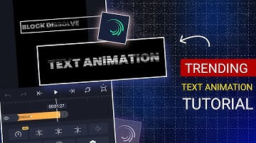 Viral Block Dissolve Text Animation Tutorial | Alight Motion Text Animation Editing