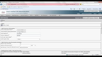 Configuring LDAP CUCM 10