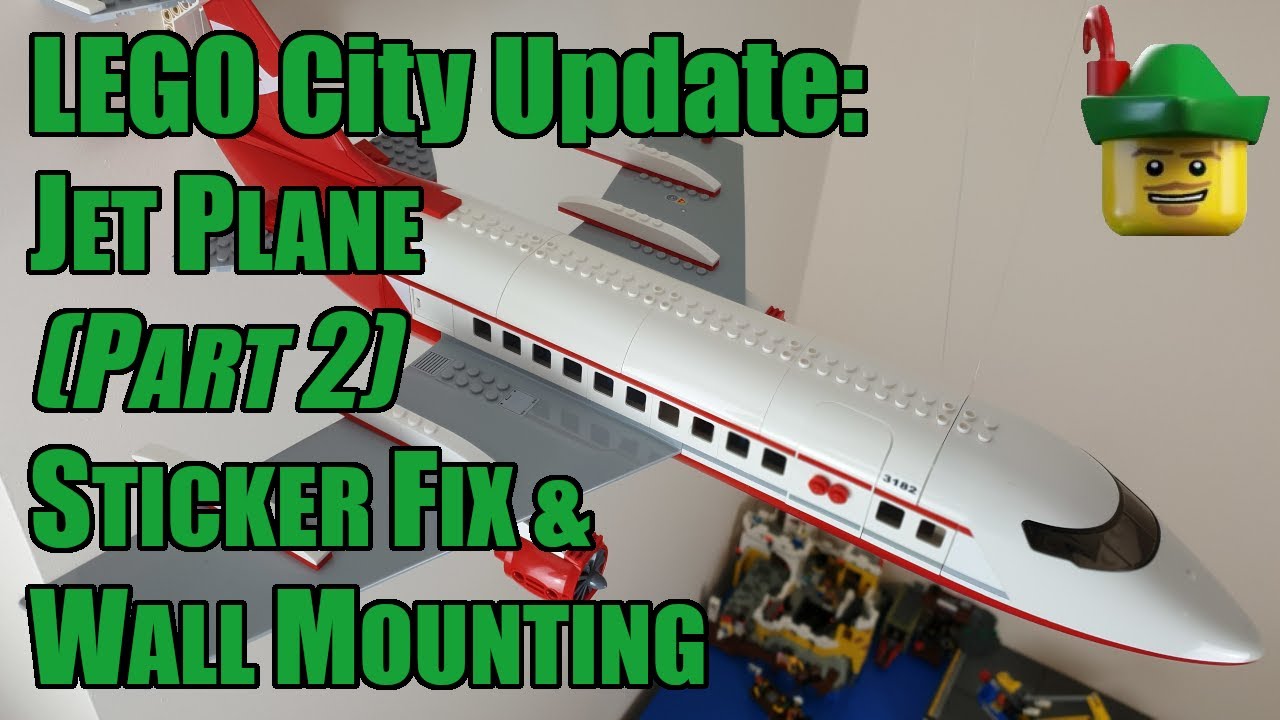 LEGO City Update - Jet Plane 3182 (Part - Sticker & Wall ✈🏹 YouTube