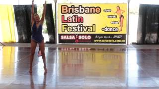 Lucy Morton - Semipro Female Salsa Solo - Salsa Solo 2014 - Saturday