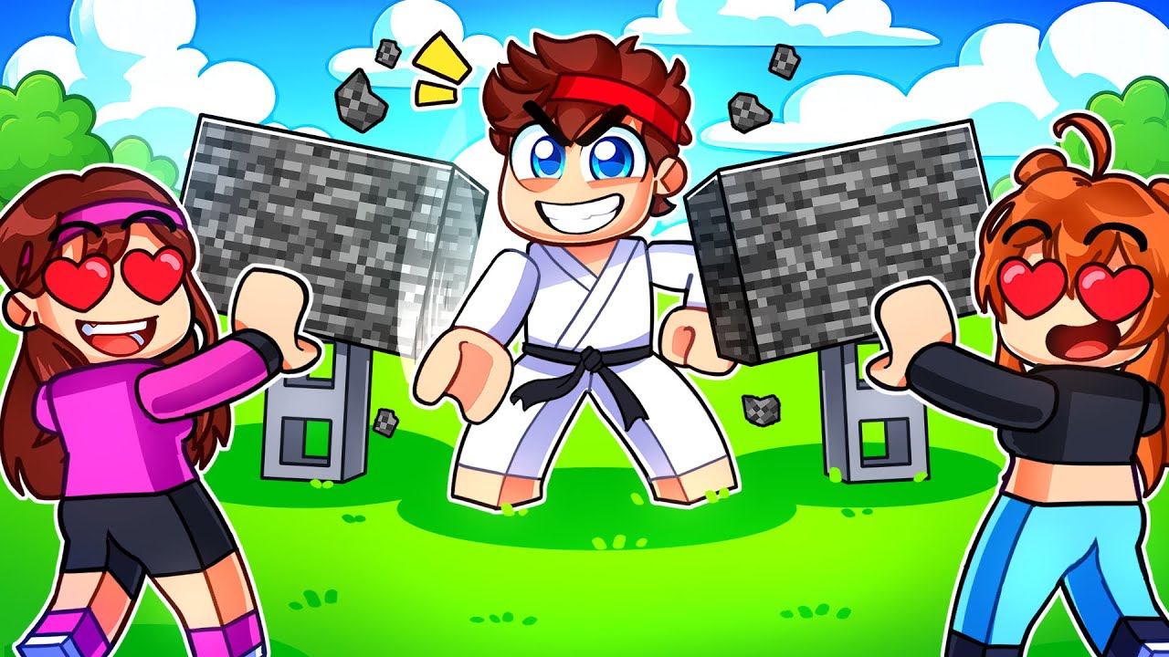 Détruire des PLANCHES de BEDROCK pour IMPRESIONNER mes FAN GIRLS sur Roblox !