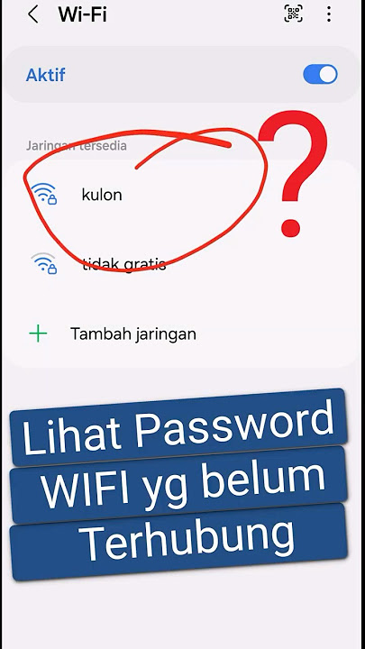 Cara Mengetahui Password WIFI yang belum terhubung #wifi #passwordwifi #password
