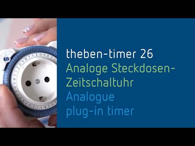 Analoge Steckdosen-Zeitschaltuhr theben-timer 26 von Theben 