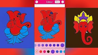 Lord Ganesha Paint, Ganesha Colouring Pictures Game Play 🎮🎨 screenshot 1