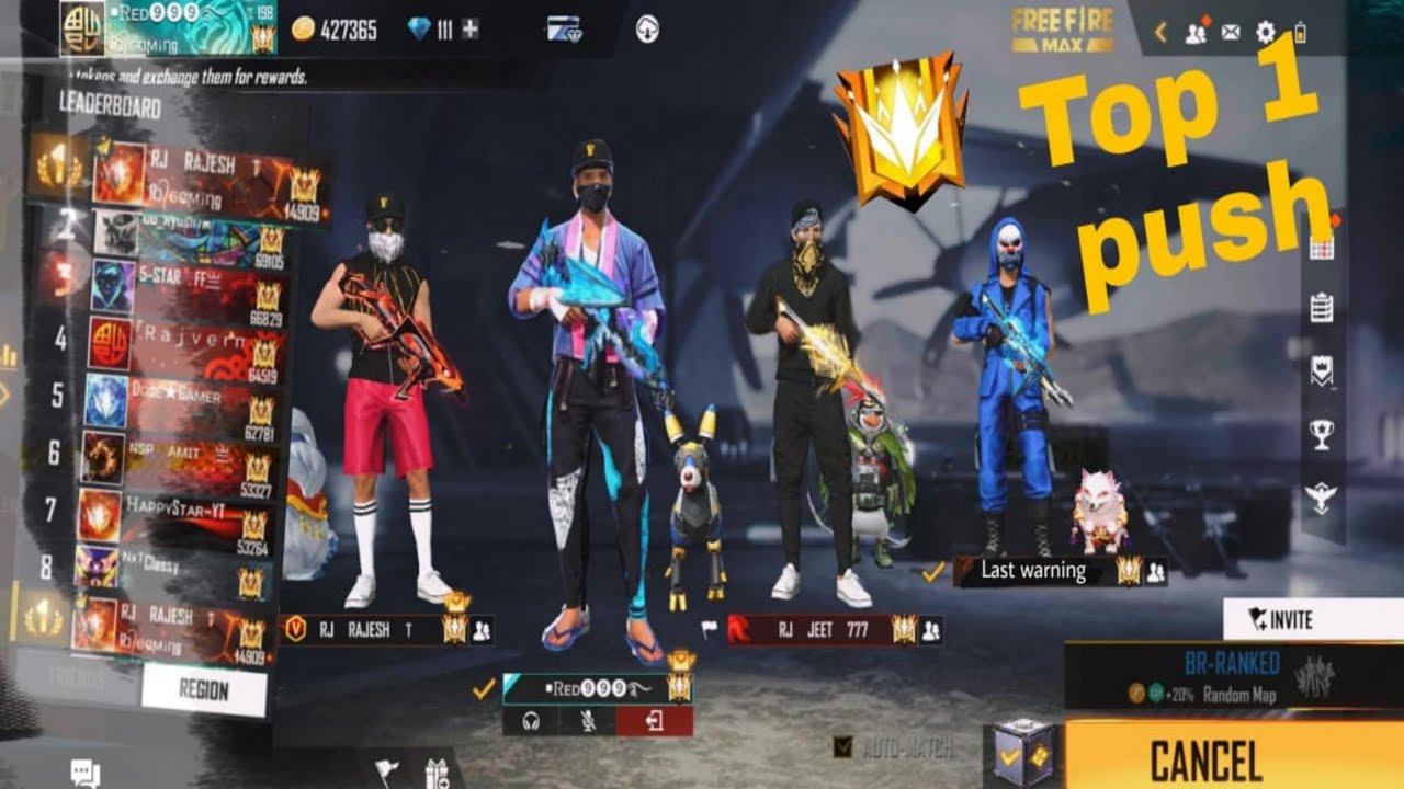 27000 score is going to be complete - Grandmaster Rank Push S - 28 - Garena Free Fire