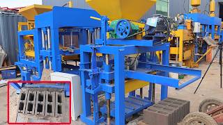small semi atuomatic vibration cement concrete hollow block making machine for 6 inch blocks bricks