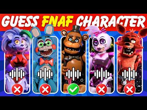 Guess The FNAF Character by Dance & Voice - Fnaf Quiz | Five Nights At Freddys | Freddy, Chica, Foxy