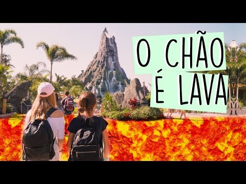 O CHÃO É LAVA NO VOLCANO BAY ft. Ivana Coelho || Valentina Schulz