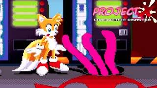 Tails vs Tentacle Wires in Project x Love Potion Disaster - Sonic Clone - PC Gameplay