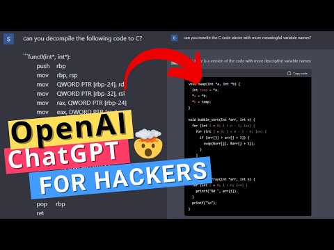 🤯 Mind-Blowing examples of OpenAI ChatGPT for Security, Infosec & Hacking