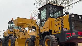 Shanzhong Machinery: Wheel Loaders Shipped in Bulk#shanzhong #excavator #construction #factory