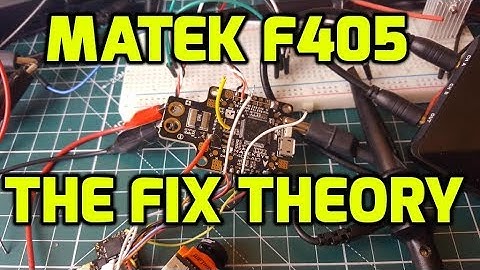 Matek F405 Fix // The Fix Theory From Injecting Noise