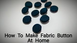 How To Make Fabric Button Without Machine #Shorts