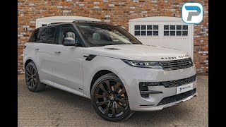 2023 23 RANGE ROVER SPORT D300 AUTOBIOGRAPHY IN BORASCO GREY METALLIC WITH LIGHT CLOUD/EBONY LEATHER