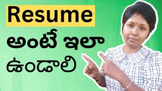 Get Your Resume Selected for JOB Interview | Resume Telugu | How to write a Resume | @Pashams