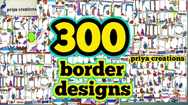 300 Border Designs | 200 Border Designs Compilation | 100 Border Designs for project | 100 borders