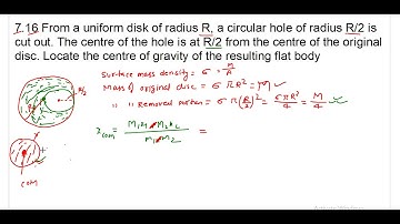 Ncert class 11th chapter 7 System Of Particles And Rotational Motion Question No 7.16