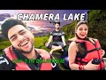 Chamera lake  speed boat ride  unexpected view chameralake himachalpradesh