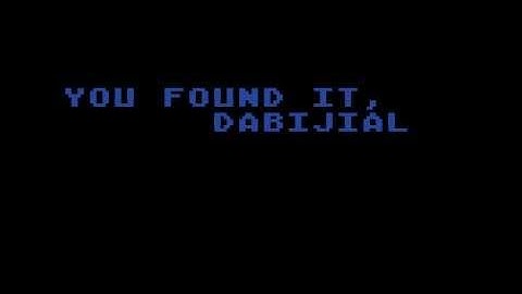 Atari 8-bit M.U.L.E. (Electronic Arts) - Easter egg